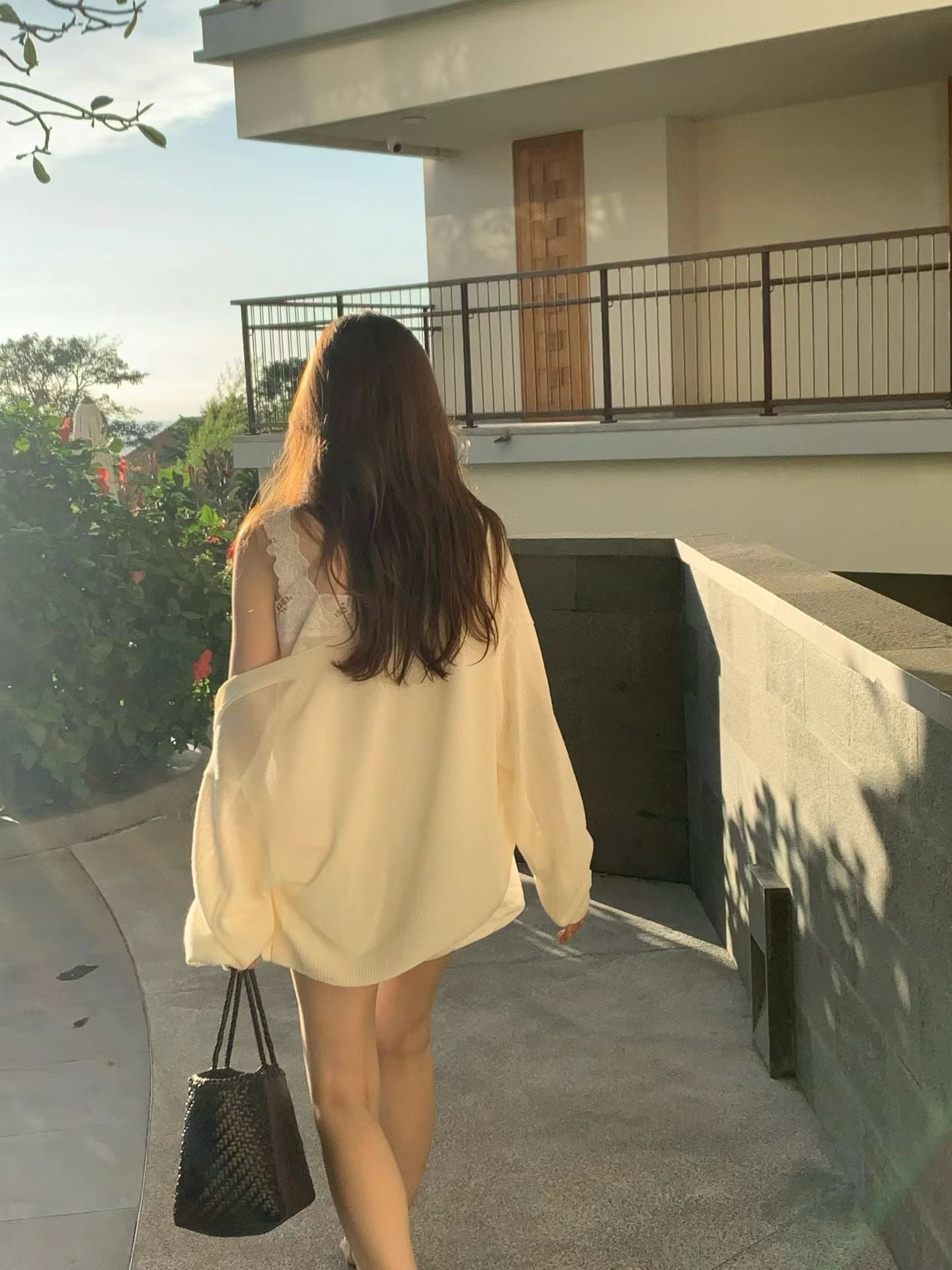 Paper sheer cardigan