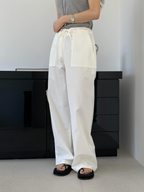 [sale] Pocket washing pants (ivory)