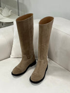 Bow round long boots