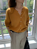 Aging double tuck pants