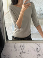 Mori rib tee