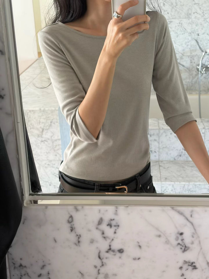 Mori rib tee