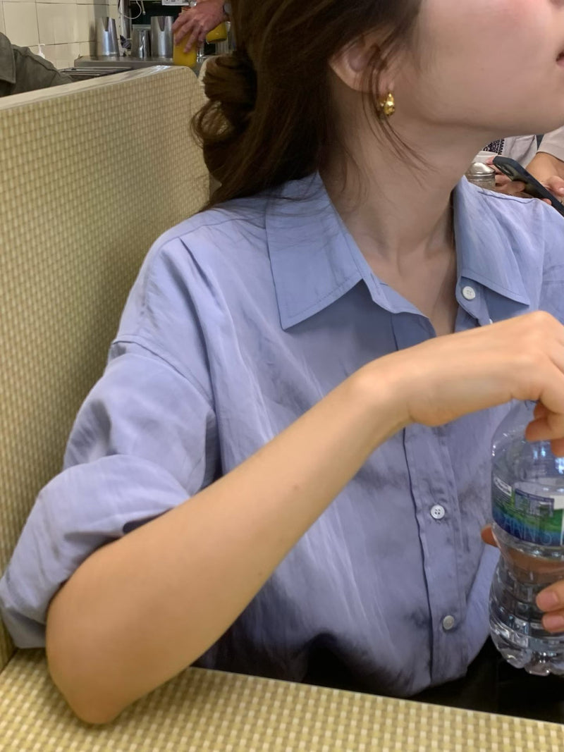 From silky shirt
