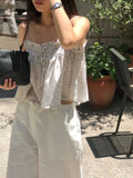 [Instock] Flower ribbon blouse (ivory)