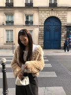 Hairy fur jacket