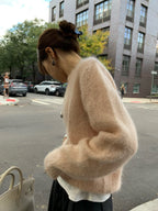 Roan mohair round knit