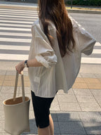 From silky shirt