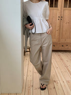 [Instock] Core washing pants (beige/M)