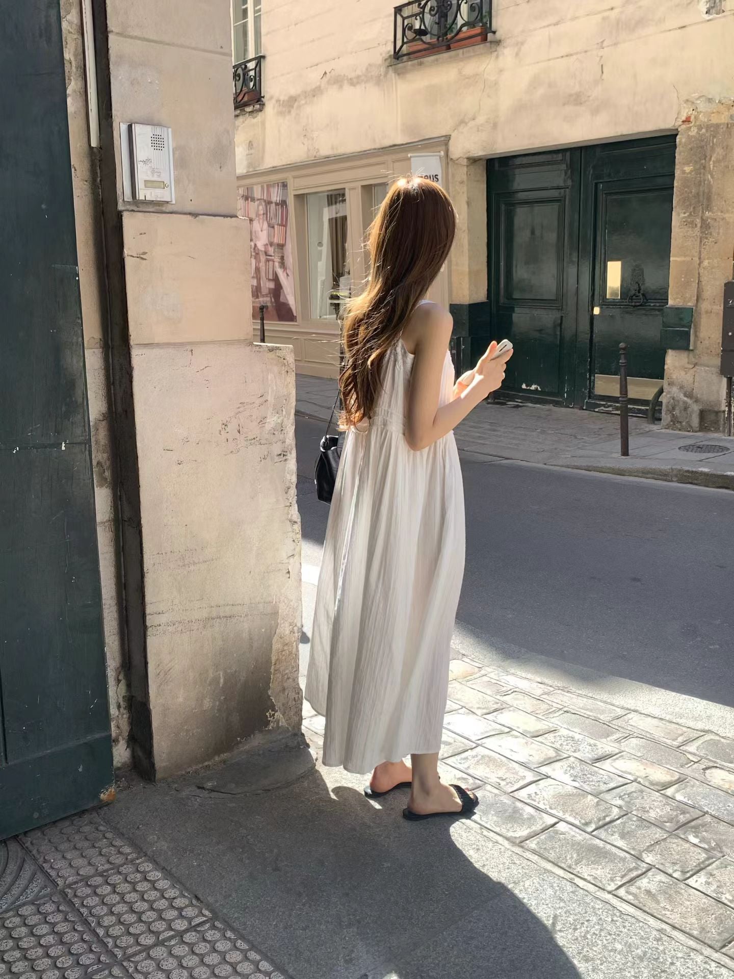 Embroidery lace pintuck onepiece
