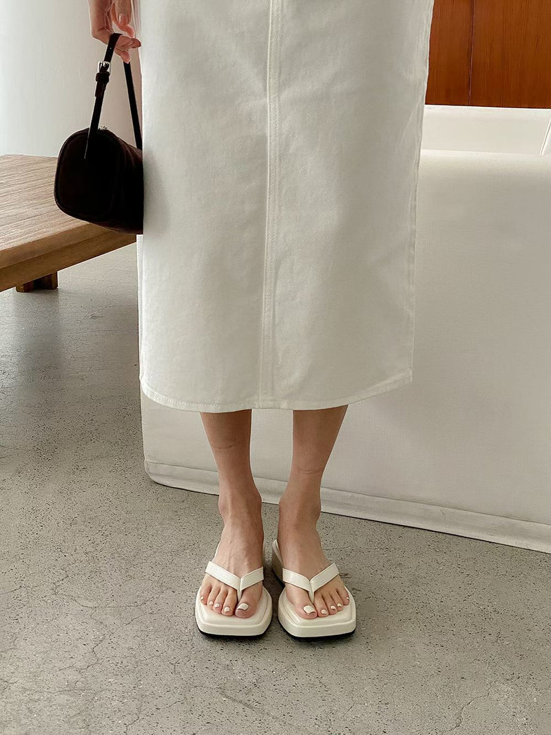 Mood square platform sandal