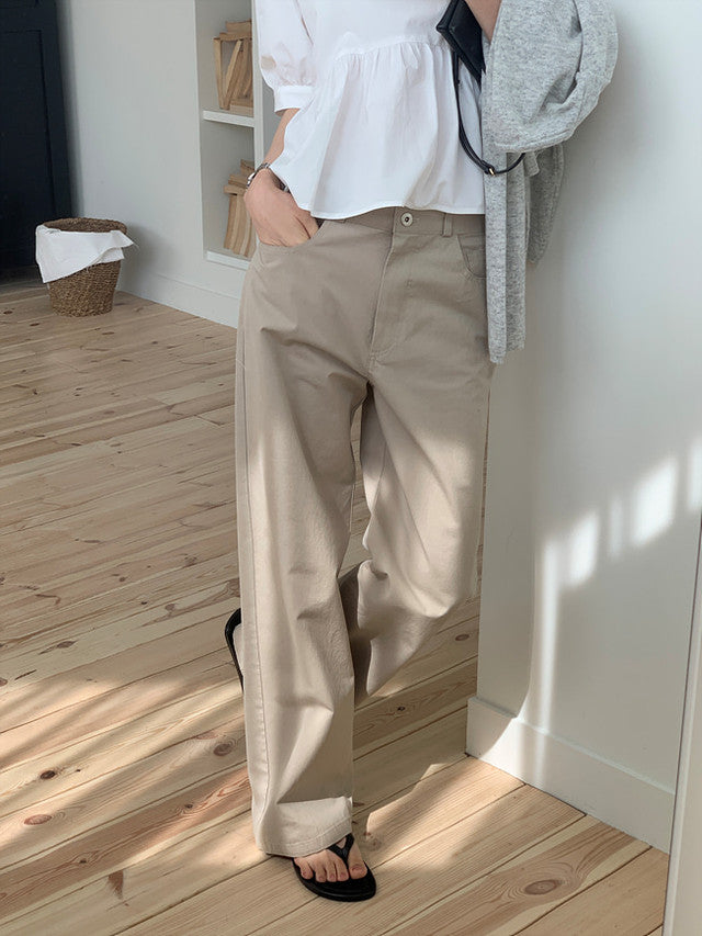 [Instock] Core washing pants (beige/M)