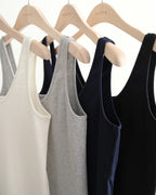 U neck sleeveless tee