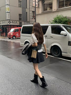 Mini flare skirt