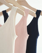 Organic linen sleeveless knit
