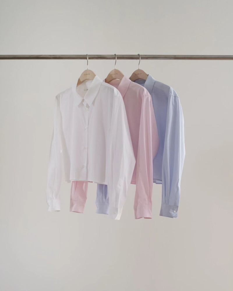 Formal crop shirt