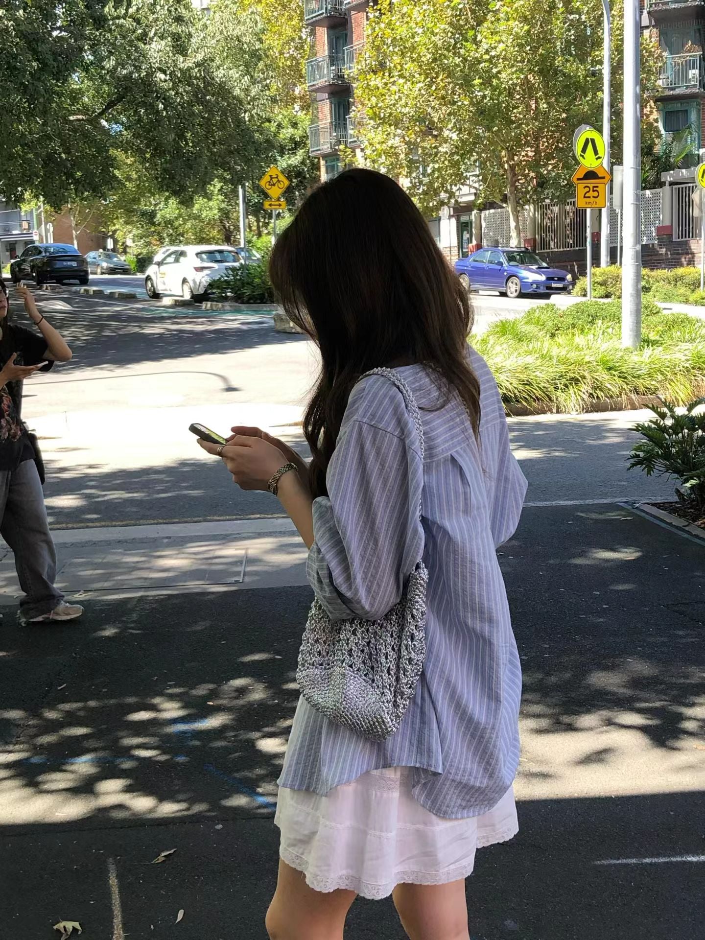 Merci stripe shirt