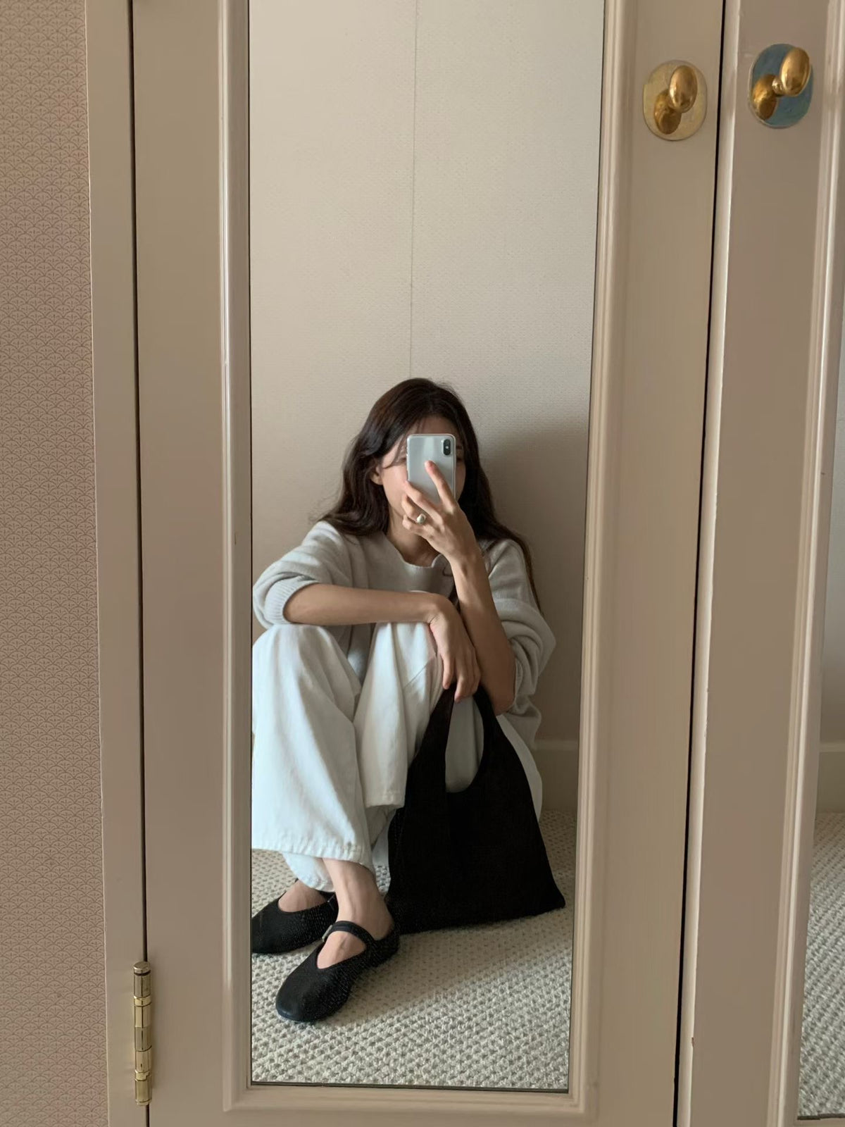 Rosy wholegarment knit