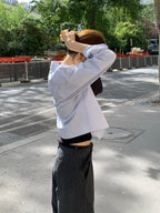 Formal crop shirt