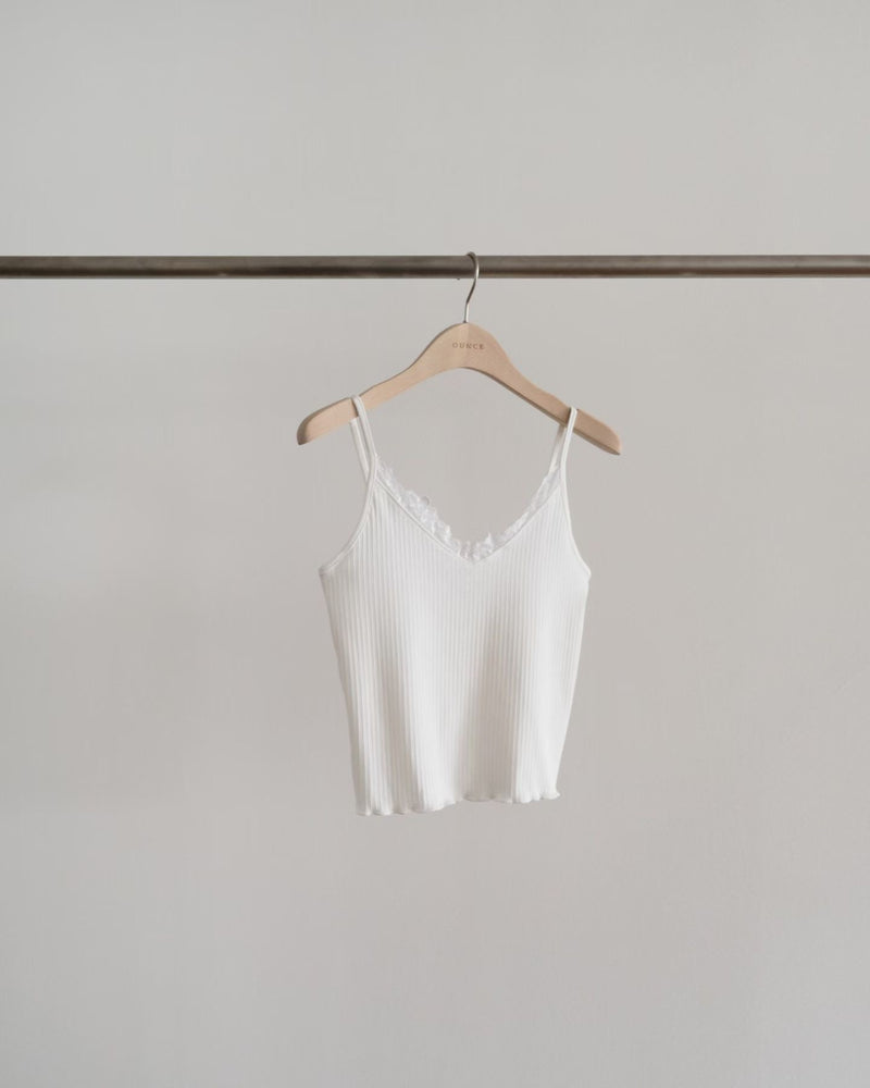 Sage lace sleeveless