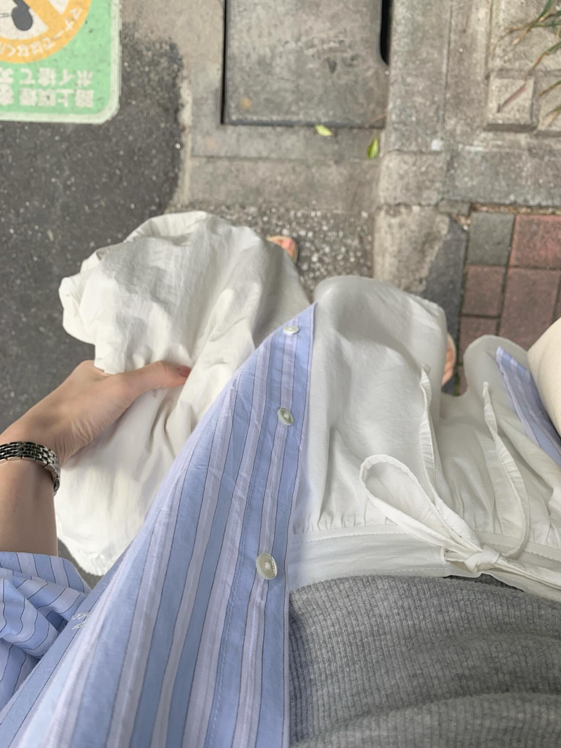 [Instock] River stripe shirt
