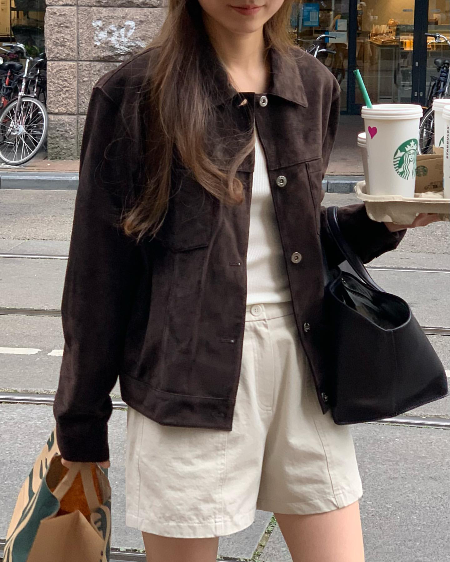 [sale] Studio leather jacket (brown)