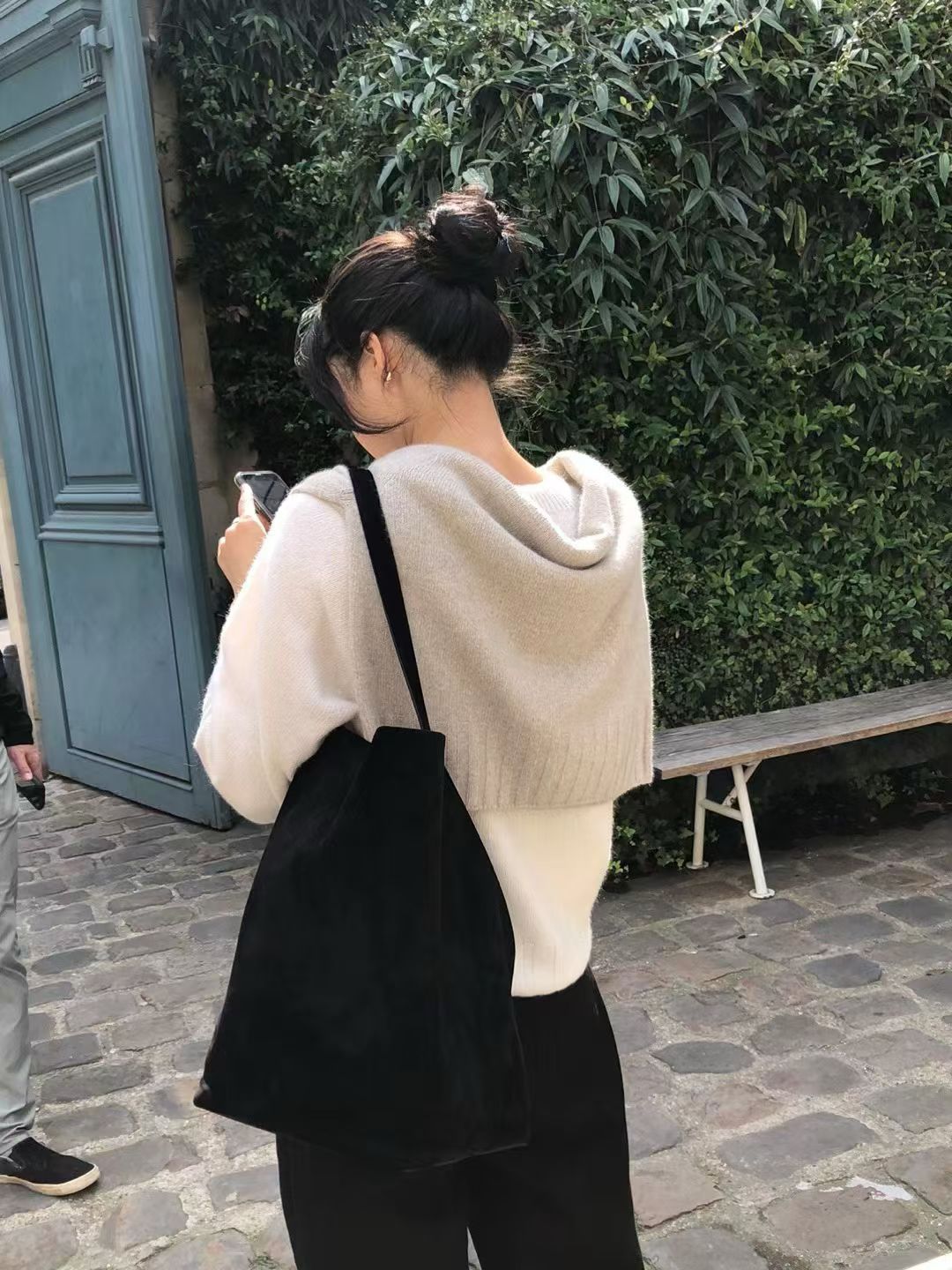 Cashmere basic pullover knit