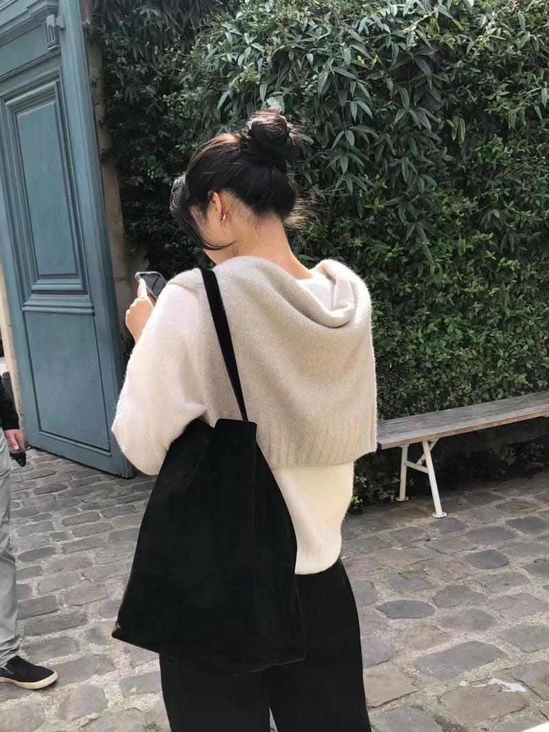 Cashmere basic pullover knit