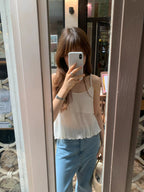 Pleats sleeveless