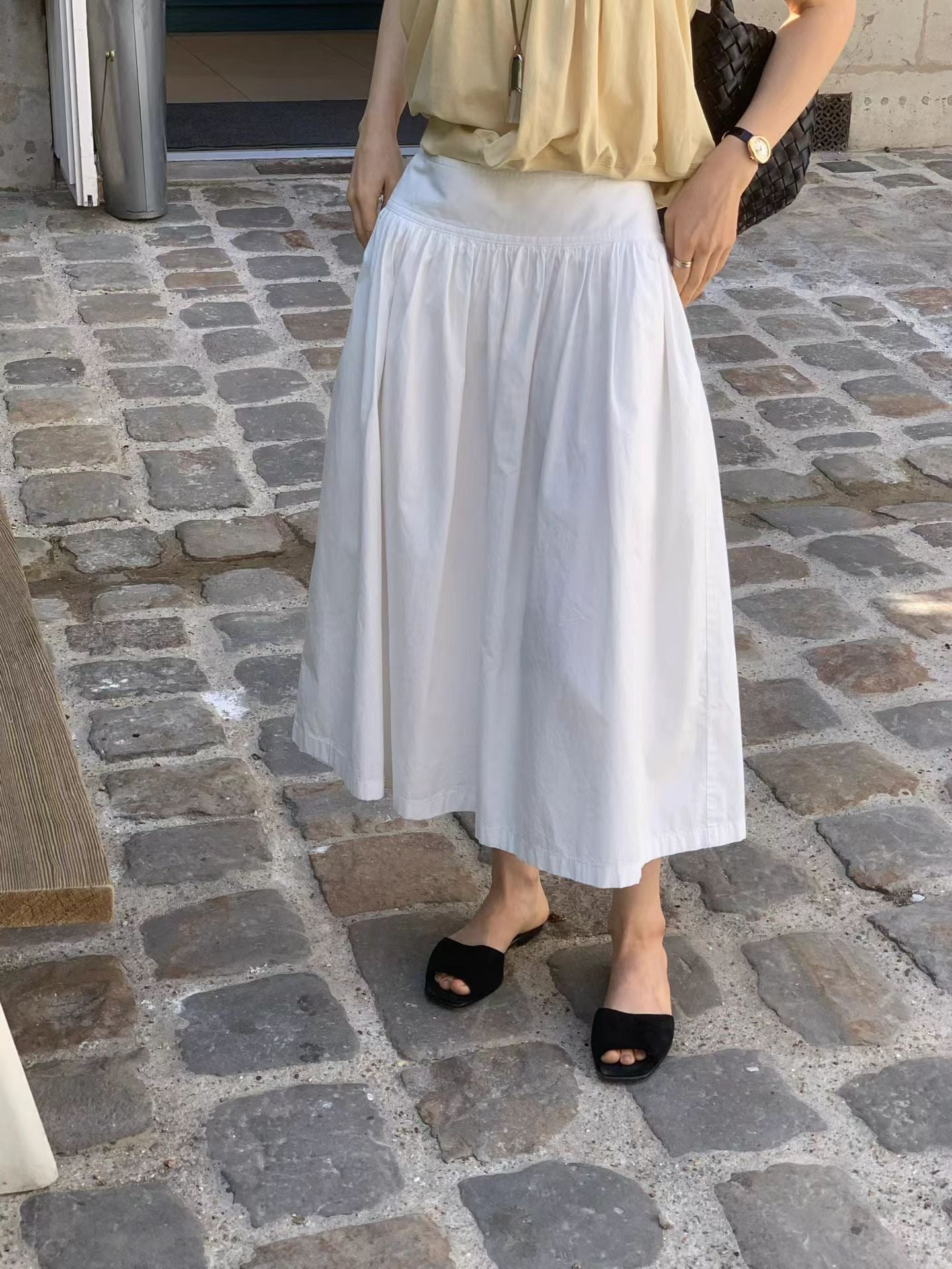 Ballet shirring skirt