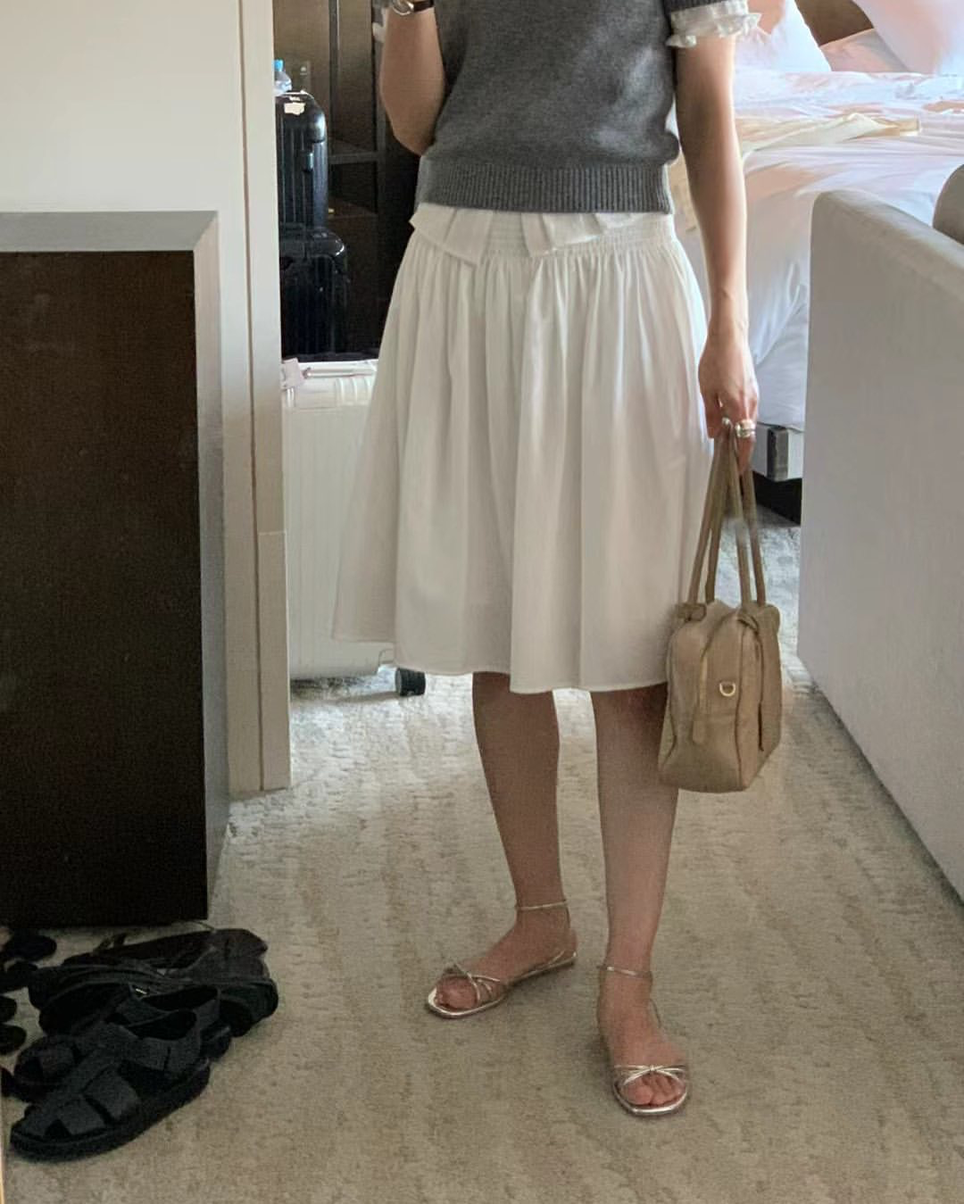 [sale] midi flare skirt