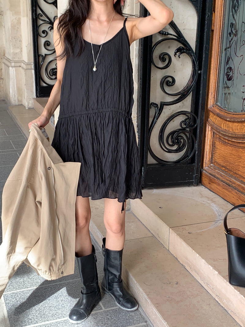 Lon pleats onepiece