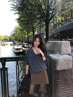 Ain v wholegarment knit