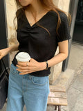 Elle shirring tee