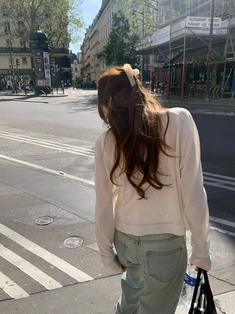 Day silk cardigan