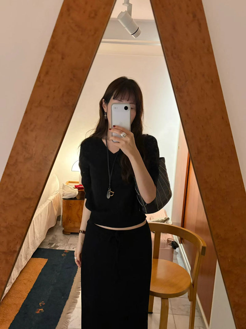 Mia half knit