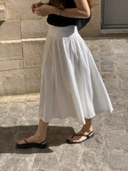 Ballet shirring skirt