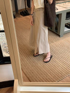 Slit wrap skirt