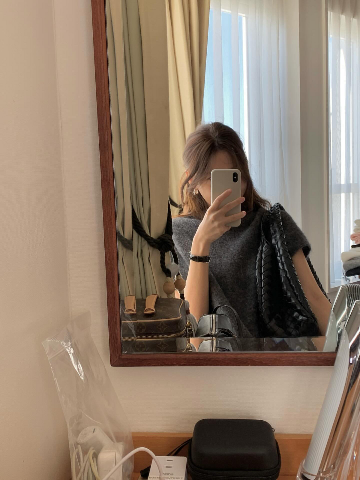 [sale] wool half onepiece (charcoal)