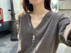 Ain v wholegarment knit