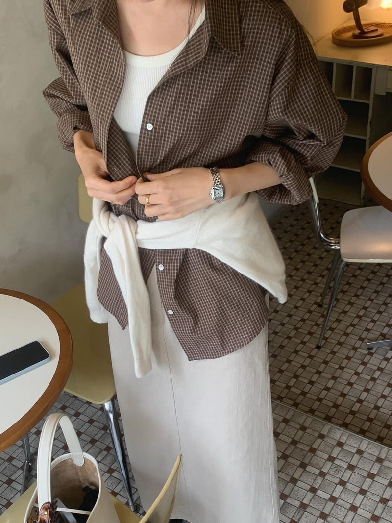 [sale] check shirt