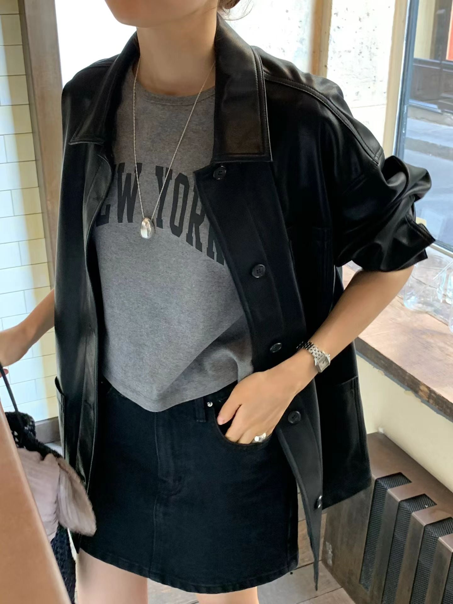 Mine leather jacket