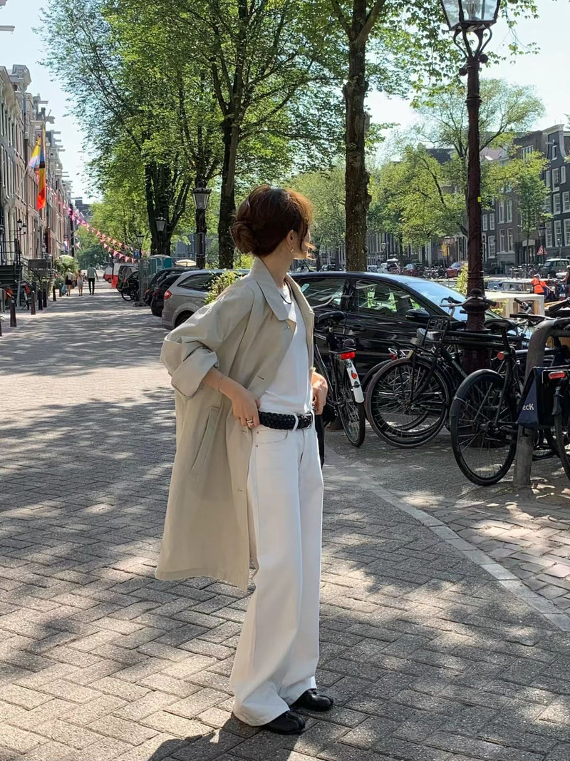 Vintage washing trench coat