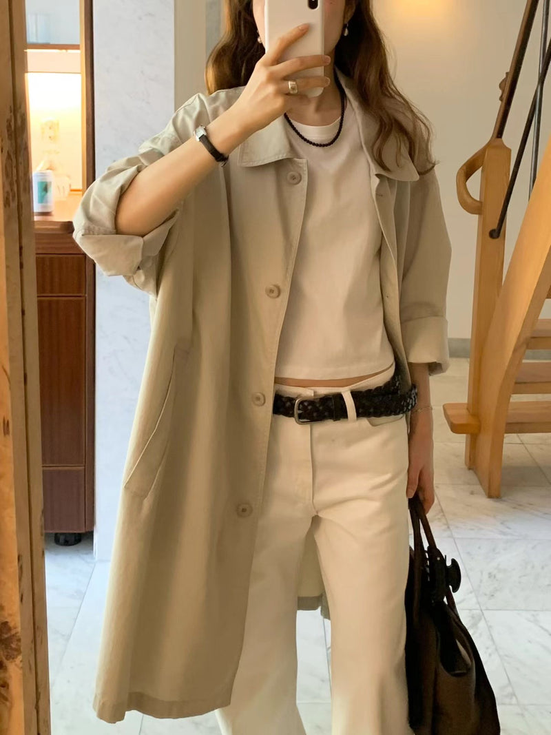 Vintage washing trench coat