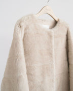 Sage minc fur jacket