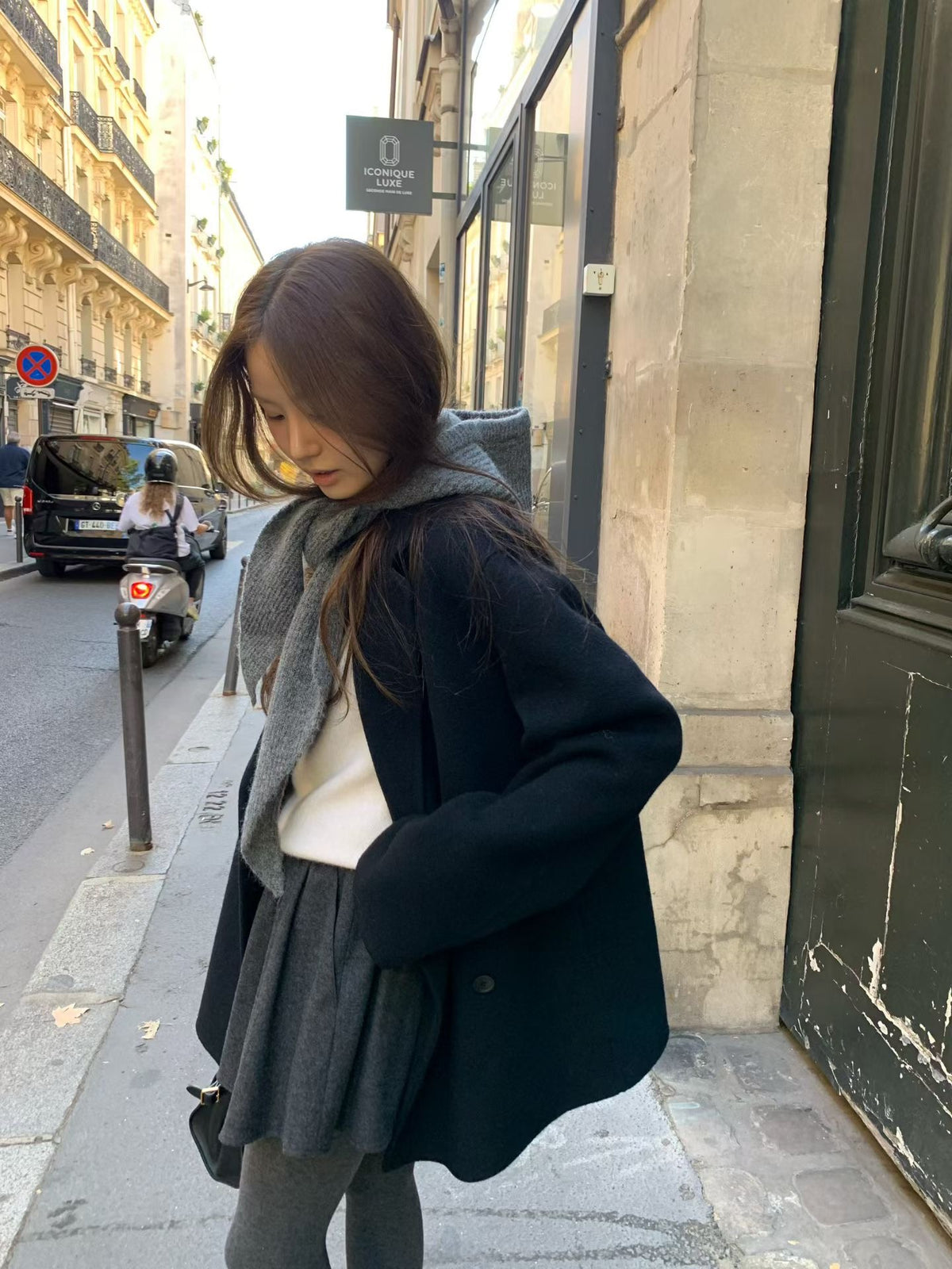 Maren wool mini skirt