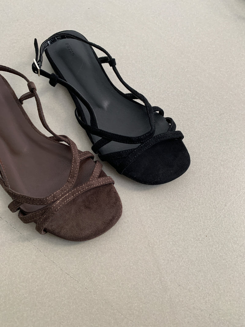 Nuance velvet line sandal