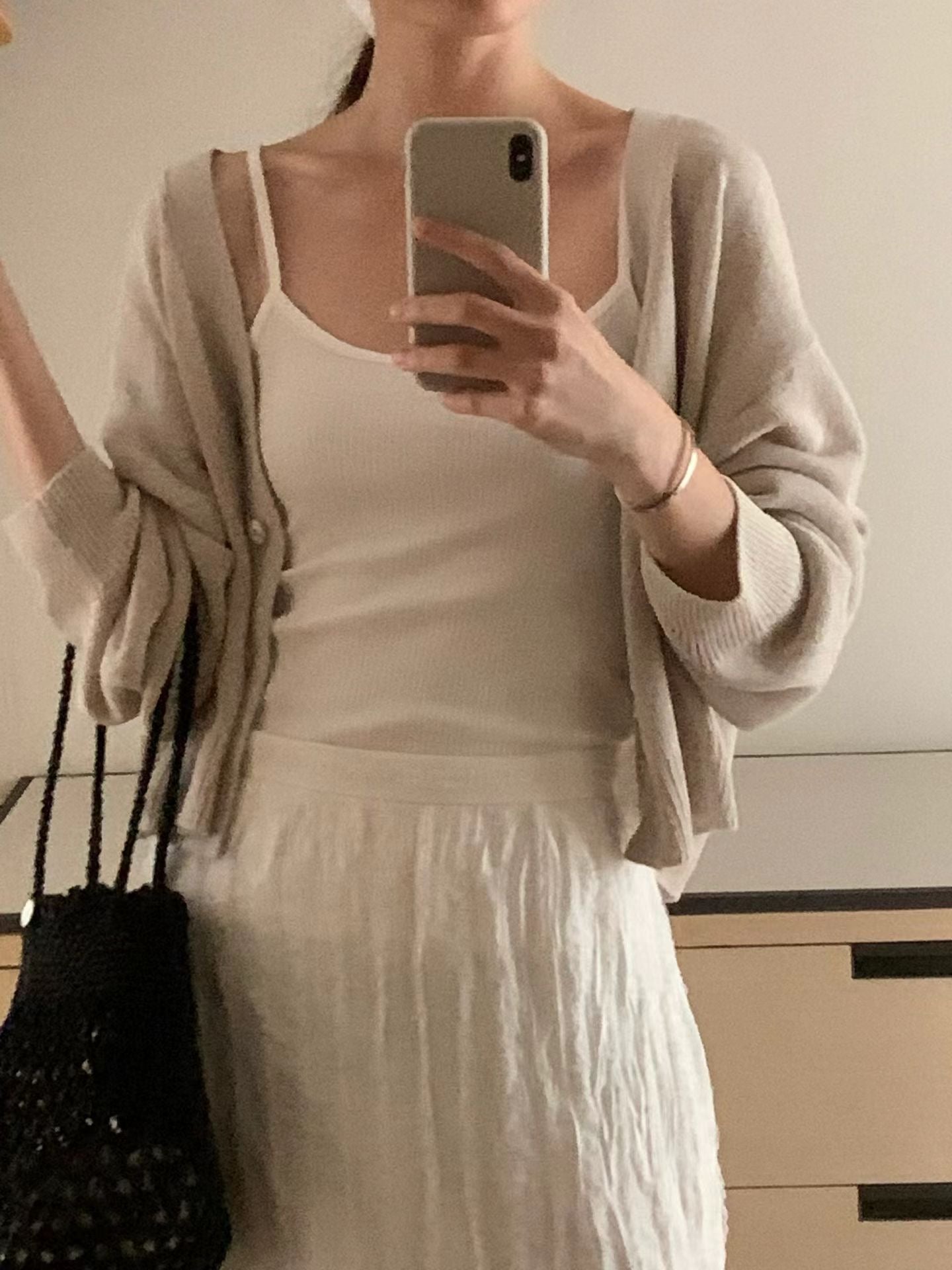 Paper sheer cardigan