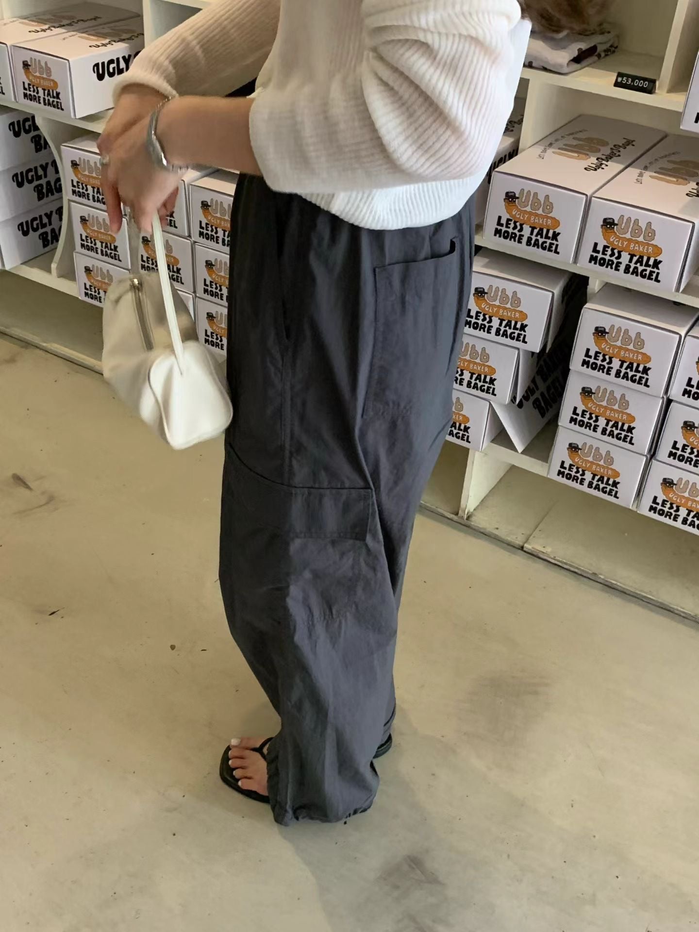 Washing cargo banding pants