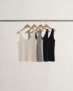U neck sleeveless tee