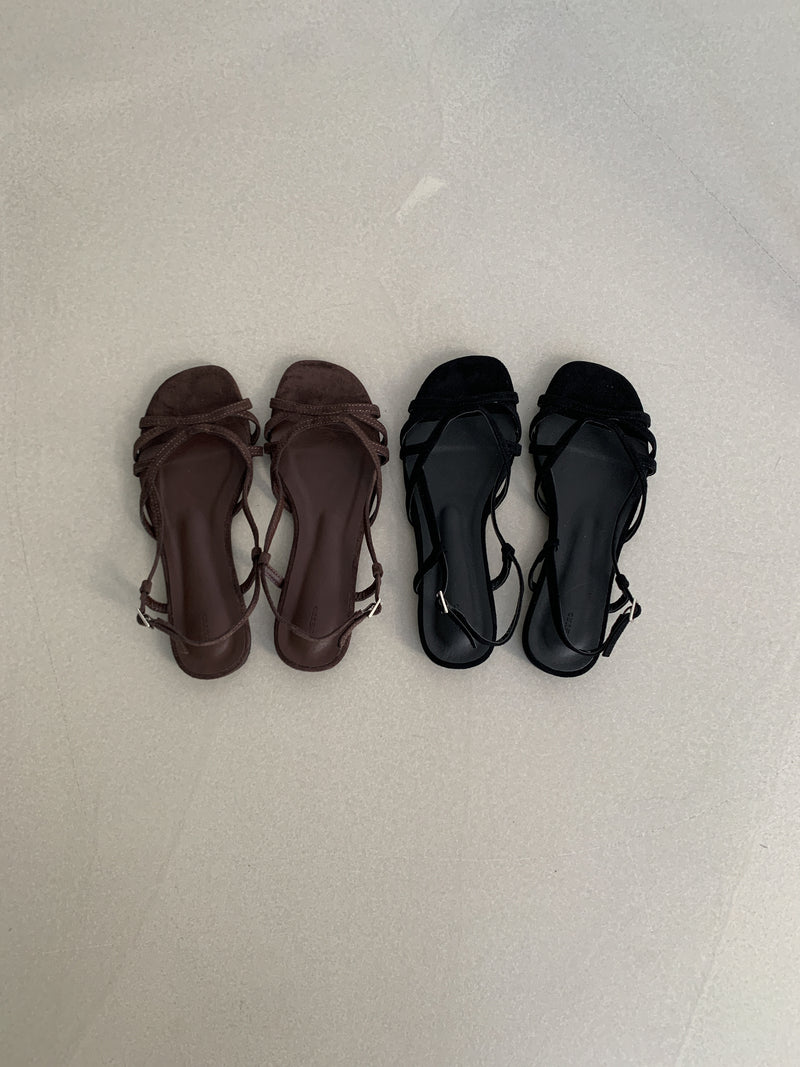 Nuance velvet line sandal
